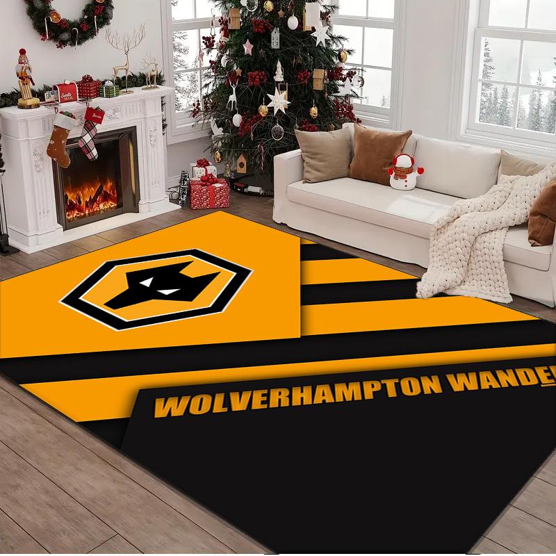 1PC rug Wolf In The Night Wanderers Carpet, Chair Rug,Area Rug for Office Bedroom living rooms bedroom, Doormat decor Christmas fan gifts