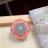 Solid Color Round Ring Flower Mirror Mobile Phone Airbag Holder Paste Retractable Desktop Female Gift