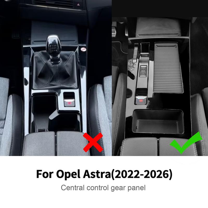 Accessories For Opel Astra L 2024 2025 2026 LHD RHD Soft Carbon Fiber Automatic Transmission Gear Shift Panel Trim Car
