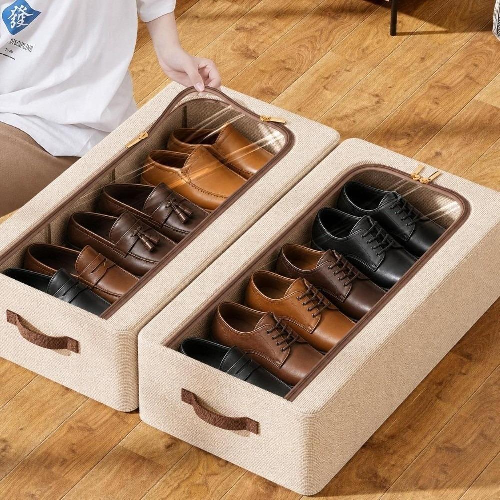 Dustproof Shoe Storage Box Moisture-Proof Under Bed Storage Box Sports Shoes Storage