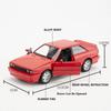 1/36 Scale Quattro 1980 Alloy Car Models Toy Diecasts Vehicles Model Doors Opened Pull Back Sport Car for  Kids Gift