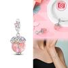 Brand New Copper Metal Colors Luminous Glass Planet Pendant Bead Component Compatible With Copper Metal Colors Authentic Original Bracelets Do It