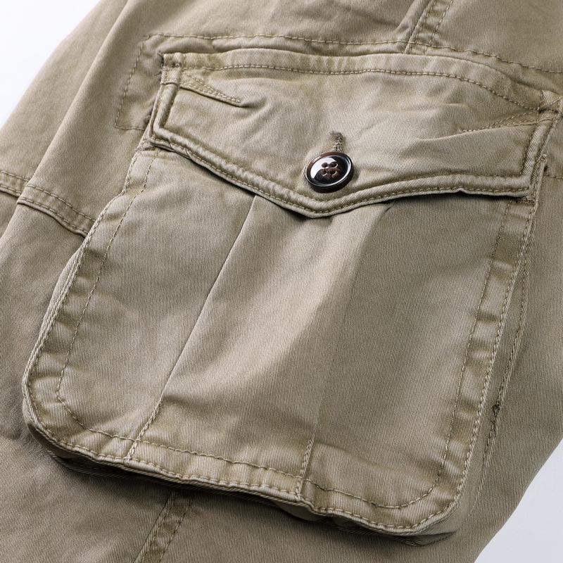 Overalls Men 'S Casual Pants Winter Cotton Trousers Multi -Pocket Men 'S Pants 