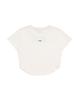 Liaaegtipai Womens Semi Cropped T-Shirt White