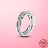 925 Silver Stackable Infinite Heart Daisy Flower Ring for Women Original Silver 925 Rings Brand Jewelry Gift