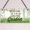 XLD Store Welcome To The Secret Garden Hanging Plaque Garden Shed Summerhouse Sign Gifts for Her