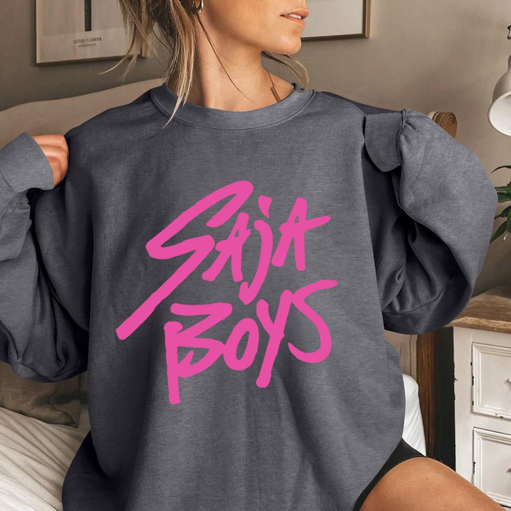 Women's Fashion Casual Long Sleeve Printed Round Neck Sweatshirt Top