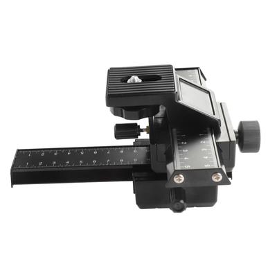 Macro Focus Rail Slider 4-weg Magnesium Aluminiumlegering Close-up Opname Slider met 1 4 Inch Schroefgat