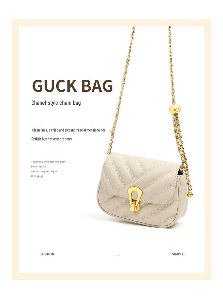 Women's Light Luxury Chain Crossbody Bag: Versatile Spring/Autumn Underarm Bag