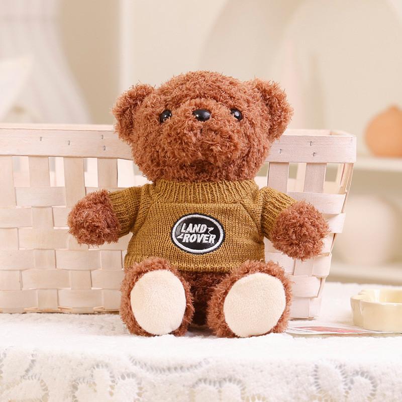 License Plate Cute Pattern Knitted Sweater Teddy Bear Toy Plush