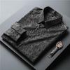 Men's Clothing Printing Capable Handsome Temperament Turn-down Collar Button Office Fashion Business Casual Formal Shirts