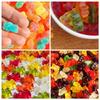 100/50x Gummy Bear Mold with Dropper Silicone Chocolate Mold Fondant Chocolate Candy Maker Moulds DIY Baking Decorating Tools