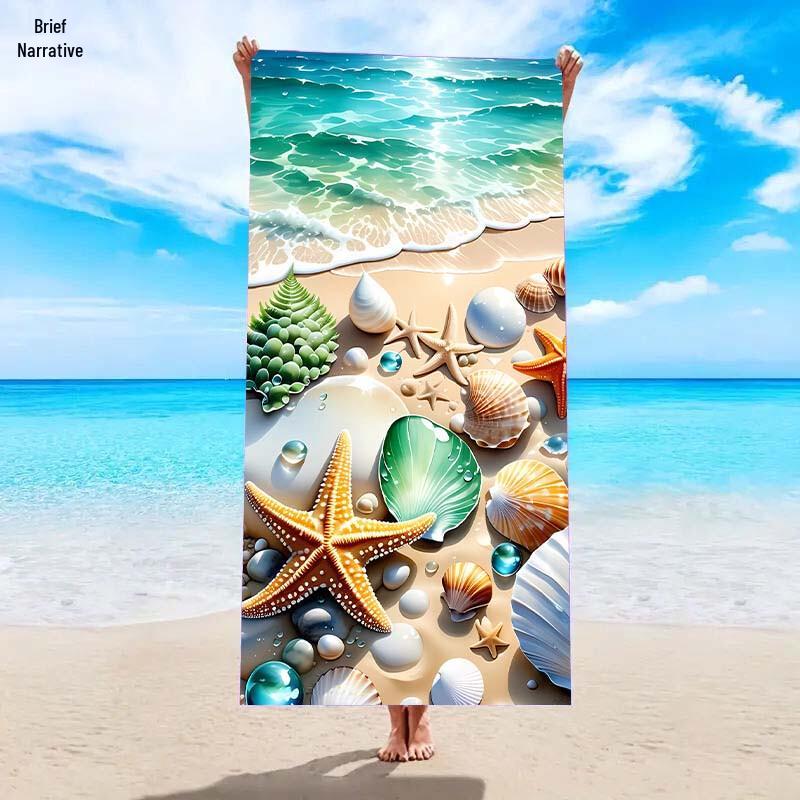 Быстросохнущее пляжное полотенце из микрофибры Xujian 150x75 см