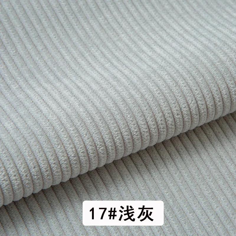 Corduroy Fabric Plain Medium Thick Strip Winter By The Meter for Clothes Bags Pant Shirts Sofa Sewing Soft Cloth Wearable Yellow