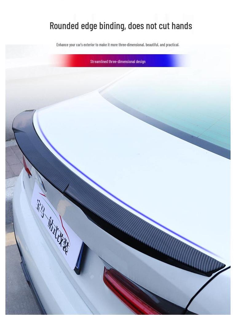 Compatible with 20-22 BMW 3 Series G20: Front Splitter, Lip, Rear Spoiler Body Kit, Corner Spoilers.