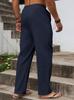 2026 Men's Summer Breathable Cotton Linen Casual Straight-Leg Pants