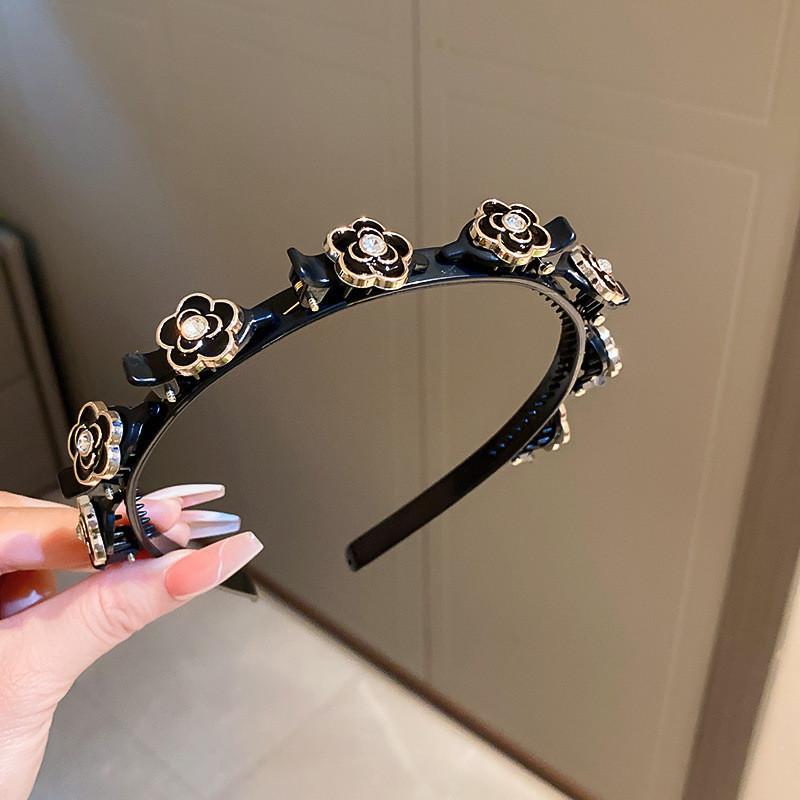 Pearl Headband for Women Elegant Bangs Hair Clip Fashionable Girl Hairband Hair Accessory