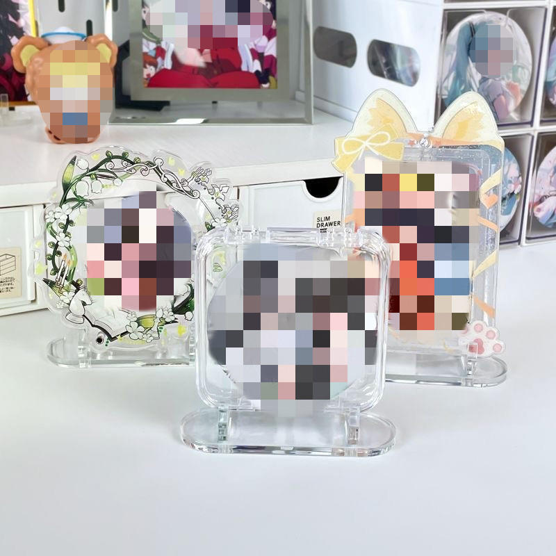 10-50PCS Acrylic Clear Stand Acrylic Easel Display Stand Multi-Functional Holder for Plate Card Commemorative Coin Collectibles Home Office Decoration