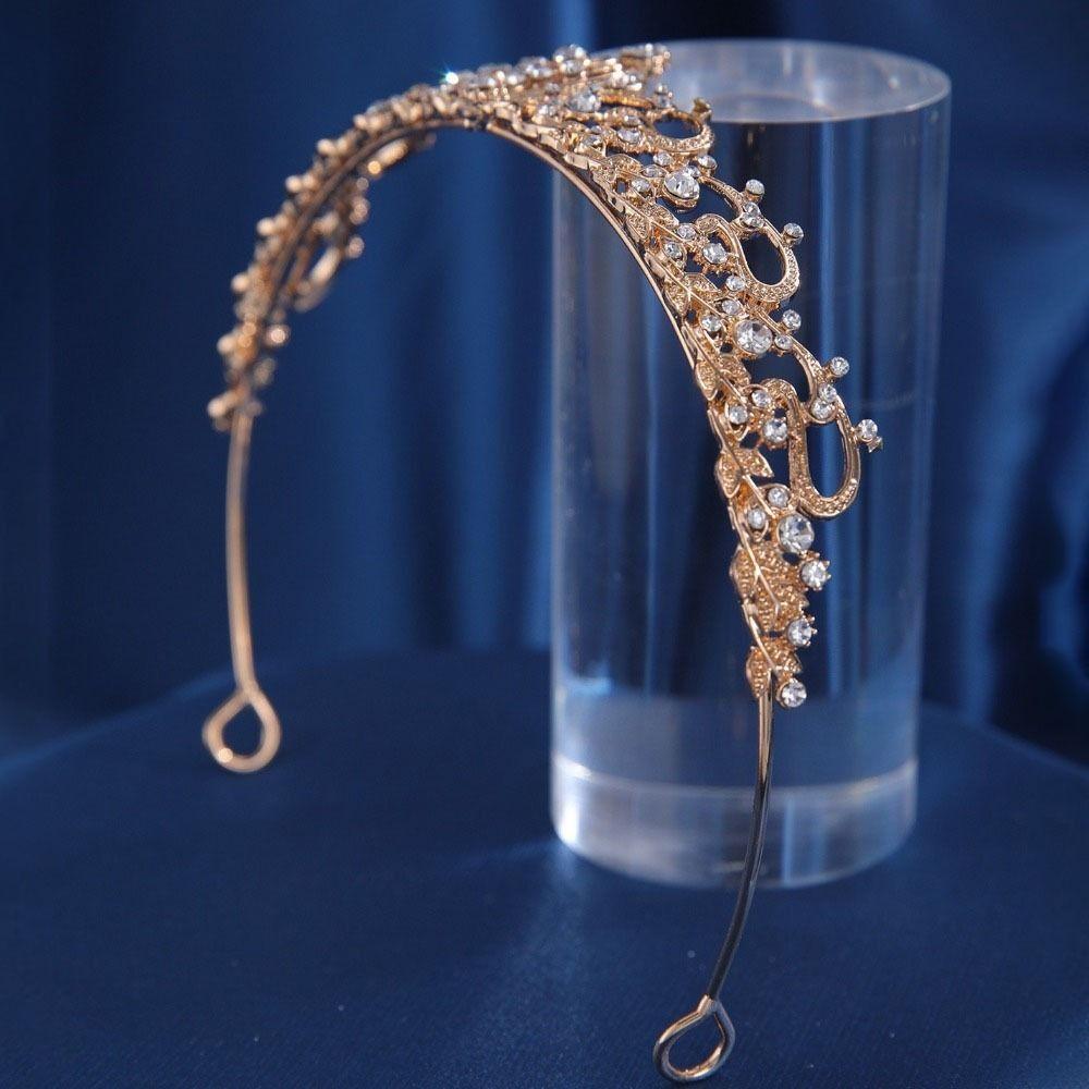 Zircon Rhinestone Headband Vintage Princess Crown Fashion Bridal Tiara  Wedding