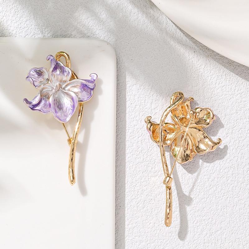 New Alloy Brooch High-end Niche Women's Peony High-end Pin Coat Suit High-end Versatile Brooch