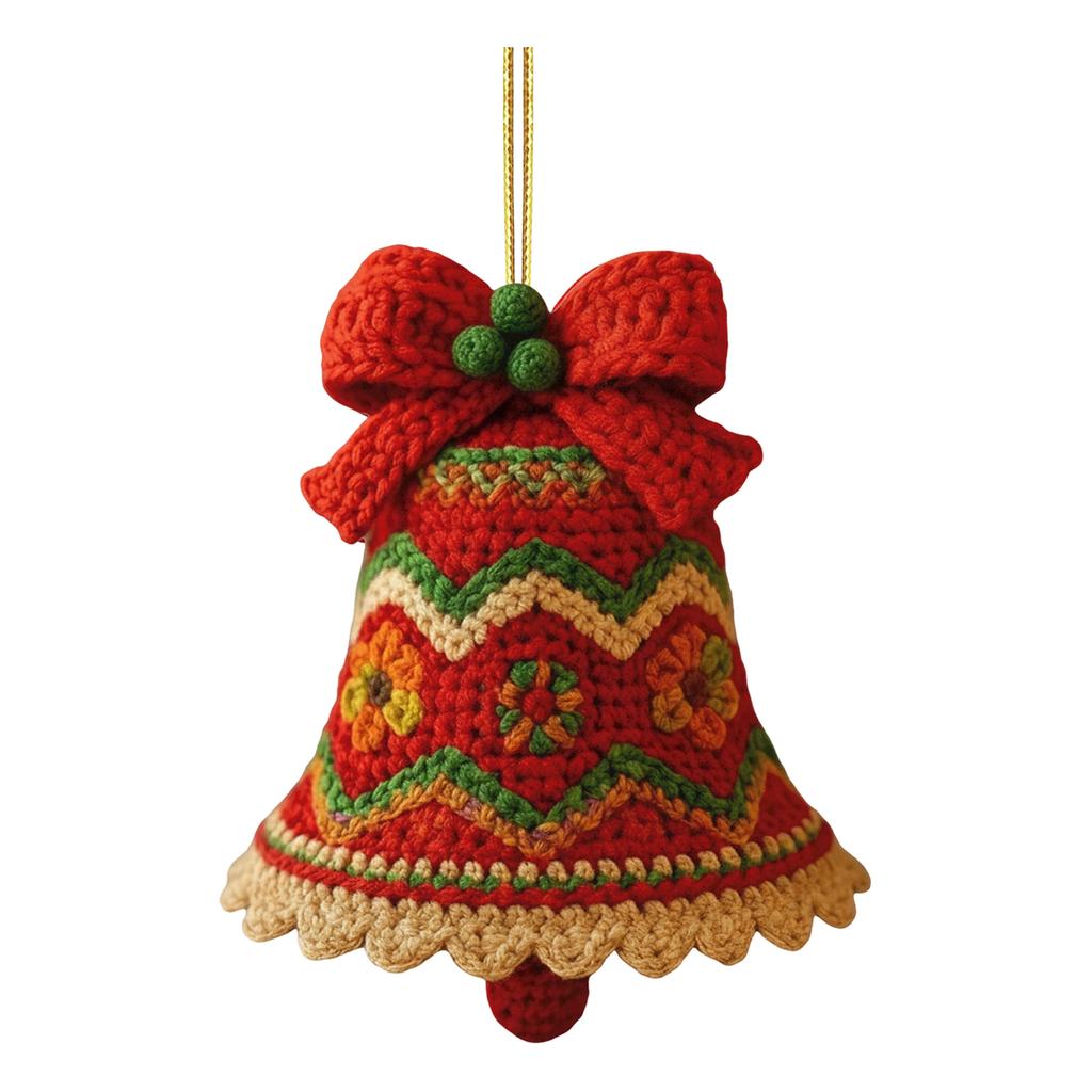 2D Weihnachtsglockenanhänger, Weihnachtsbaumanhänger, Heimdekoration, Acrylanhänger