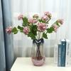 Wood hydrangea artificial flower hotel window home living room dining table decoration fake flower