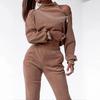 Casual Women's Clothing 1116 Hot Sale Spring and Autumn Fashion Trend Sexy Off-the-shoulder Zipper Suit