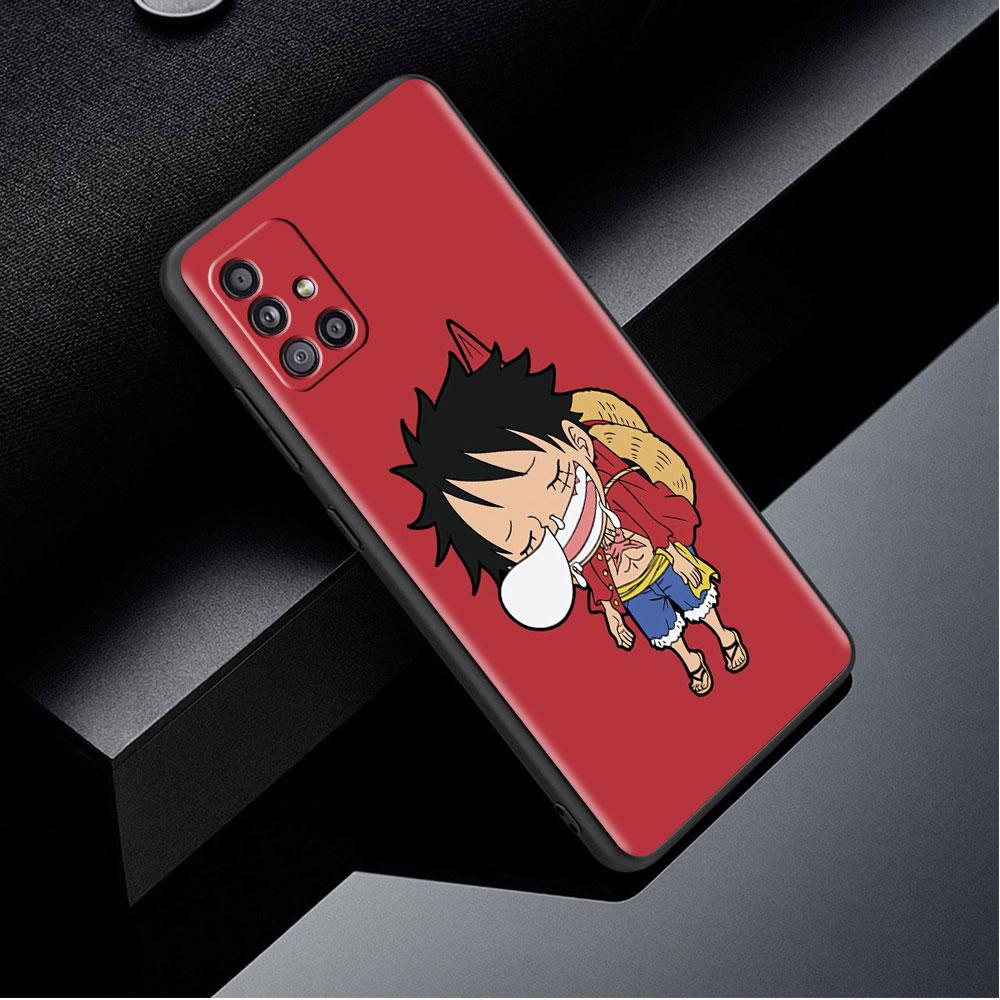 Case For Samsung Galaxy A52 A12 A32 A51 A21s A71 A13 A53 A22 A31 A72 A03 A02s A41 Black Phone Shell One- Piece