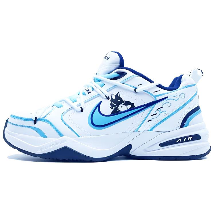 

Nike Air Monarch 4 Slip Resistant Balance Lightweight Low top Chunky Sneakers Unisex Blue 415445-102(Team145--) 40