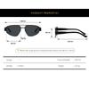Trendy Punk Metal Frame Pilot Sunglasses Women Men Brand Designer Retro Luxury Black Green Lens Shades Sun Glasses Male