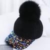 Autumn And Winter Warm Sequins Fashionable, Atmospheric And Beautiful Korean Version Women'S Colorful Baseball Cap Duckbill Cap
