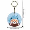 Creative Animal Pendant Double-sided Embroidery Costumed Red Panda Pendant  Zoo Gift