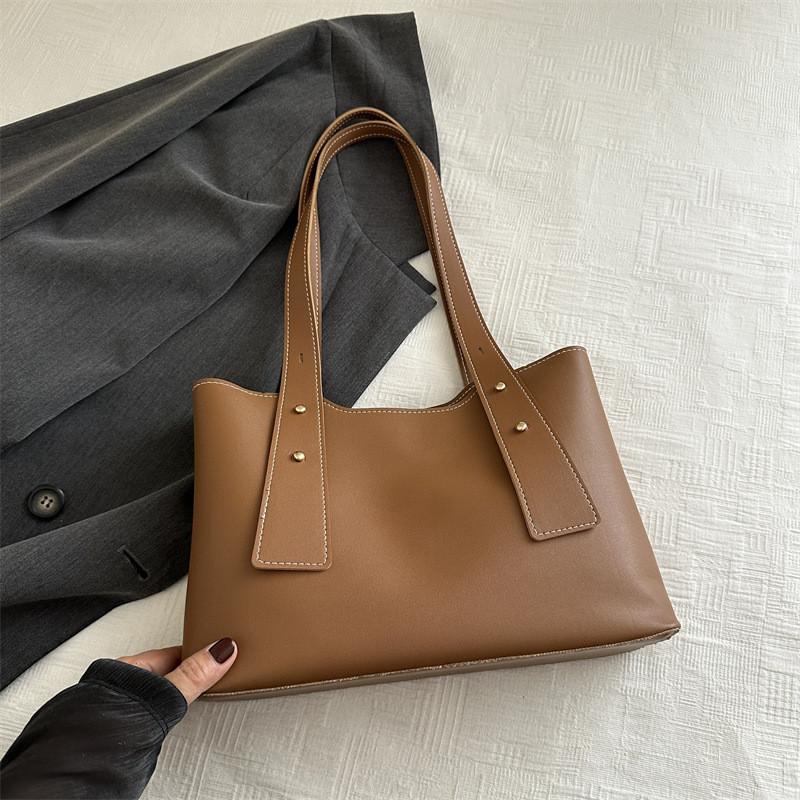 Leather Highquality Pu Womens Tote Bag With Unique Stitching Detail Ideal For Outings Daily