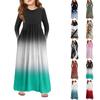 Girls' Maxi Dress - Long Sleeve Pocket Dress