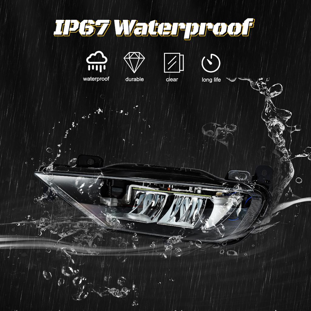 Frameless Fog Lamp For Volvo XC60 XC90 S90 V90 2018-2025 Daytime Running Light LED Front Fog Driving Light 32337364 32337365 12V