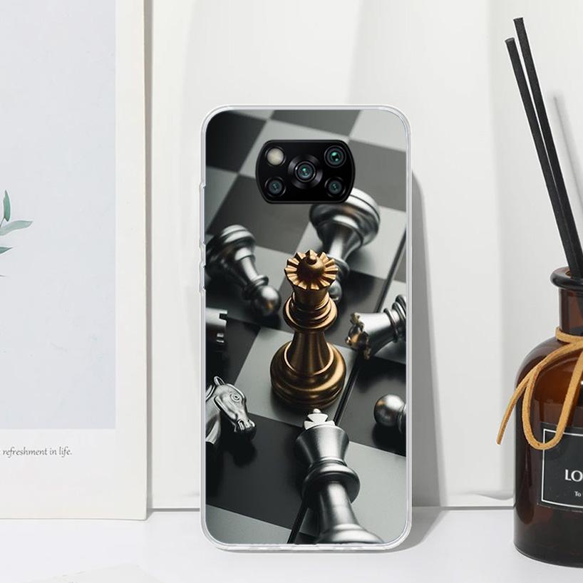 

Competitive Chess Game Phone Case For Xiaomi Poco X7 X6 X5 M7 M8 Pro F7 Ultra Redmi 15C 15 13C 13 12C 12 10 10C 10A Art Fundas P Xiaomi Poco X7 Pro