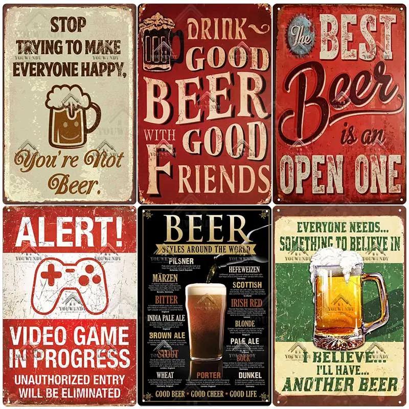 Funny Bar Metal Sign, Retro Plaque, Vintage Tin Sign, Alcohol Drinker, Pub, Club, Man Cave, Kitchen Wall Decoration