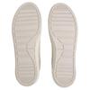 Calvin Klein Wildleder Metall-Logo Runde Zehenpartie Schnürung Low-Top Sneakers Damen-Sneakers Beige HW0HW02114-0IO