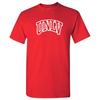 University of Nevada Las Vegas Rebels Arch Logo Licensed Unisex Tee - Red