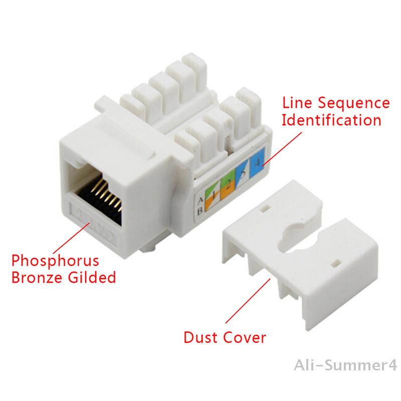 5 Stücke CAT6 RJ45 110 Anlege Keystone Computer Modul Netzwerk Ethernet Jack