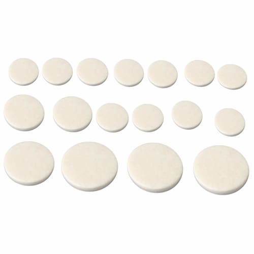 

Yibuy 17-Piece White Clarinet Pads, Woodwind Instrument Repair Replacement Pads, 9mm, 11mm, 14mm, 16mm, Repair Parts, Flute Pads