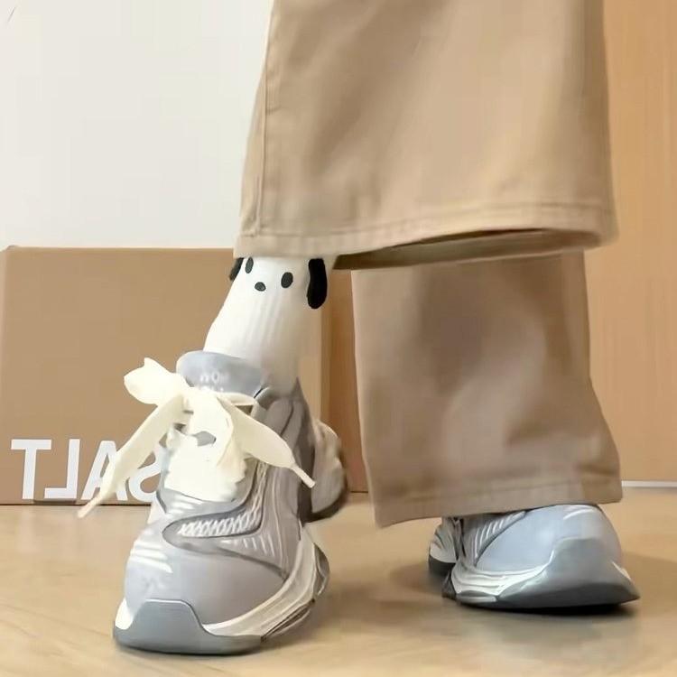 Thick-soled Heightening Dad Shoes for Women 2025 New Korean Version Niche Design Breathable, Non-slip and Wear-resistant, Versatile Sports and Leisure