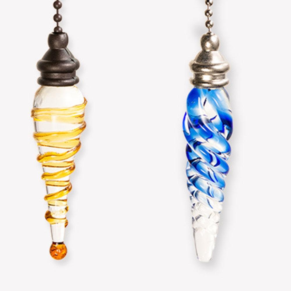 ~Crystal Style Designer Bathroom Toilet Pull Chain Cord Handle For Light Switch~