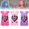 Charming New Kids Flying Sleeve Dress Descendants 4 Halloween Girl's Nightgown With Milk Silk Fabric Ideal For Summer Wear