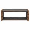 Coffee Table Natural 90 X 45 X 35 Cm Solid Mahogany Wood