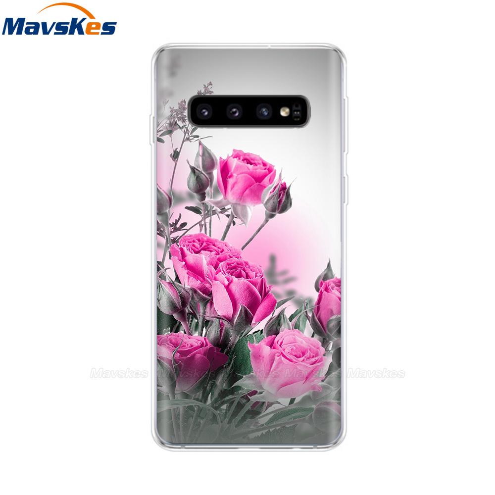 La più recente custodia stampata in TPU per Samsung Galaxy S10 S10 + Coperture del telefono per Samsung S10 Plus S10e Custodie Cover posteriore Paraurti Fundas Coque