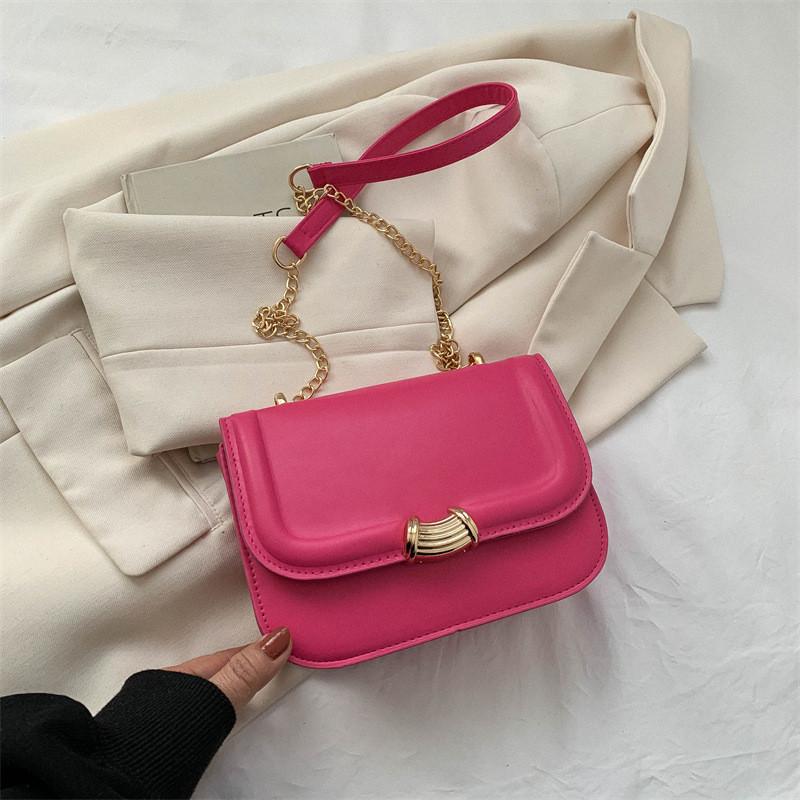 Trendy Chain Crossbody Bag Stylish Summer Small Box Bag Chic Shoulder Purse For Women