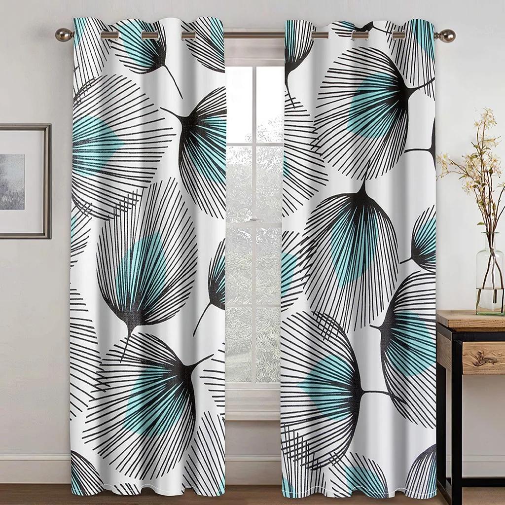 3D 3D Digital Printing Minimalist Style Gold Texture Sunshade Curtains Luxury Living Room Bedroom Window Decor Art Home Curtains