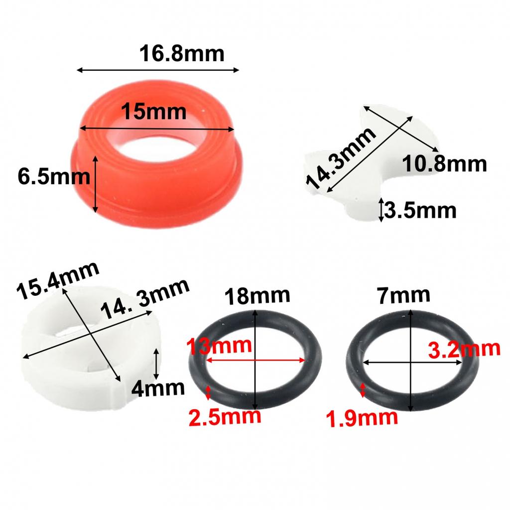 Accessories Silicon Washer Kit Ceramic&rubber O Ring Gasket