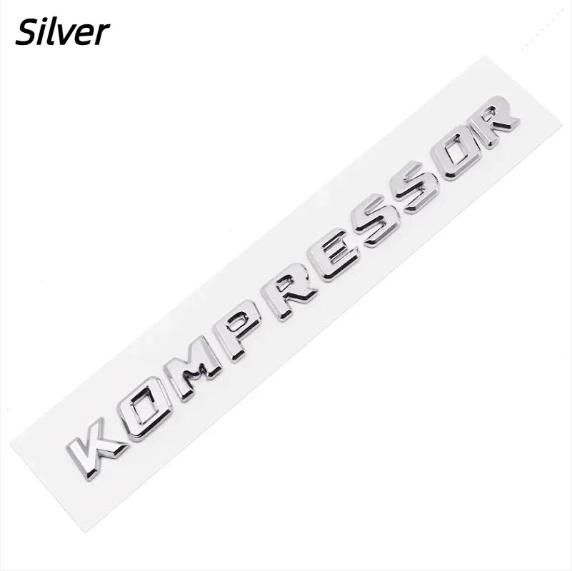 3D ABS kompresorová písmena, emblém, odznak, samolepka na auto, nálepky na zadní blatník kufru, samolepky pro C230 C200 C180 SLK CLK 200k SL CLS